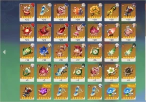 Genshin Impact - Ar50 Diluc+xiao+Kazuha+Mona+venti+Albedo+qq
