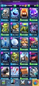 Conta level 11 no Clash Royale