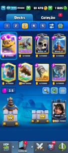 Conta Clash Royale várias cartas Full e gemas