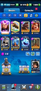 Conta Clash Royale várias cartas Full e gemas