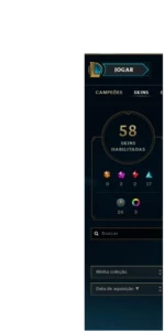 conta League of Legends LOL