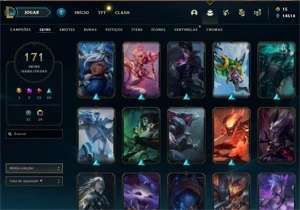 CONTA DE LEAGUE OF LEGENDS P3-PANTHEON GUERREIRO DAS CINZAS LOL