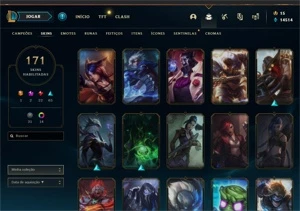 CONTA DE LEAGUE OF LEGENDS P3-PANTHEON GUERREIRO DAS CINZAS LOL
