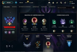 CONTA DE LEAGUE OF LEGENDS P3-PANTHEON GUERREIRO DAS CINZAS LOL