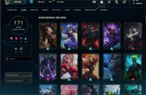 CONTA DE LEAGUE OF LEGENDS P3-PANTHEON GUERREIRO DAS CINZAS LOL