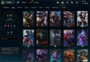 CONTA DE LEAGUE OF LEGENDS P3-PANTHEON GUERREIRO DAS CINZAS LOL