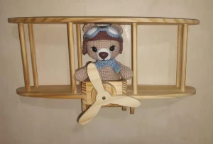 Enfeite para Porta Maternidade Urso Aviador - Artesanato e Personalizados