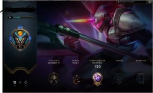 CONTA LEAGUE OF LEGENDS COM ICONE RARO ULTIMATE LOL