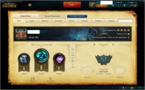 Conta League of Legends BR - LVL 30 Unranked LOL