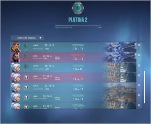 CONTA PLATINA 2 MMR SUPER ALTO - Valorant