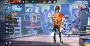 Conta com calça angelical amarela!! - Free Fire