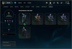 Conta DIAMANTE 3 com 6 skin e 27 champs - League of Legends LOL
