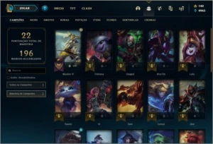 Conta DIAMANTE 3 com 6 skin e 27 champs - League of Legends LOL