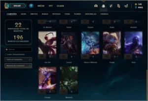 Conta DIAMANTE 3 com 6 skin e 27 champs - League of Legends LOL