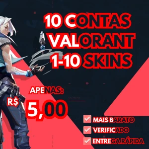 [Mais Vendido] Valorant Conta 10 Nfa Com 1-10 Skins!