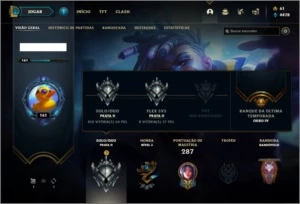 Conta prata 2 com 89 champ e 63 skin +1 Prestigio + 80 Ponto - League of Legends LOL
