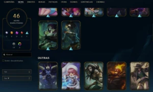 Conta League of Legends Full Acesso - 114 Champs e 46 Skins LOL