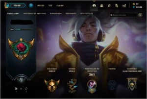 Conta De League of Legends Gold 4, 82 skins e 9 cromas. LOL