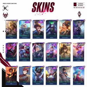 Conta Mlbb|Lv 71|Collector Natália|129 Heróis|230 Skins| - Mobile Legends