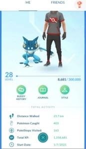 Conta pokémon Go iniciante lvl 28