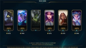 CONTA LOL MESTRE 105PDL  COM 412 SKINS!! PREÇO NEGOCIAVEL!! - League of Legends