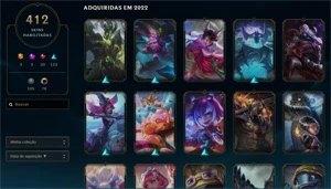 CONTA LOL MESTRE 105PDL  COM 412 SKINS!! PREÇO NEGOCIAVEL!! - League of Legends