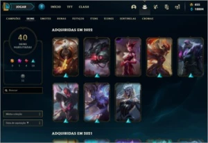 CONTA DIAMANTE TFT JINX CHIBI FOGOS DE ARTIFÍCIO + 37 SKINS - League of Legends LOL