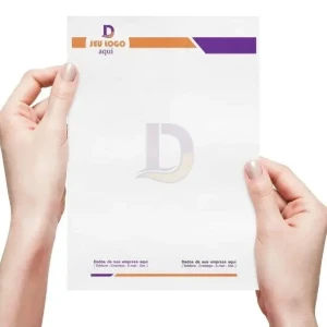 1.000 Papéis Timbrados A4 em Sulfite 90 g - Artesanato e Personalizados
