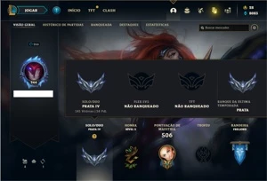 Conta prata 4 com TODOS os champs e 144 Skins - League of Legends LOL