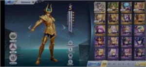 Conta saint seya lvl 33 + 10 cavaleiros de ouro Rank S - Saint Seiya Awakening SSA