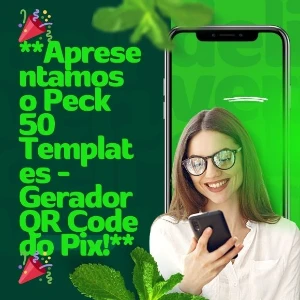 🎉 ** Peck 50 Templates no Canva- Gerador QR Code do Pix!** - Outros