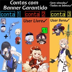 Contas com Banner Garantido! - Genshin Impact