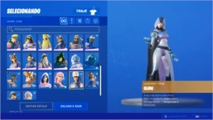 CONTA FORTNITE COM GLOW E VARIOS PASSES