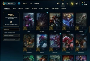 Conta Ferro 1 com 84 Champs e 39 Skins - League of Legends LOL