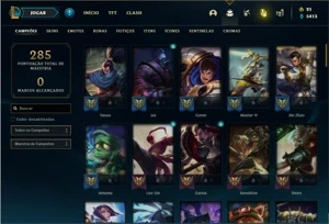 Conta Ferro 1 com 84 Champs e 39 Skins - League of Legends LOL