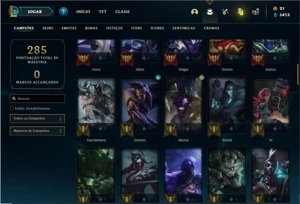 Conta Ferro 1 com 84 Champs e 39 Skins - League of Legends LOL