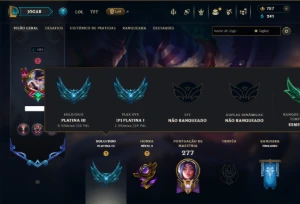 Platina 3 com 130 Champs e 41 Skins ( TOP / JG )