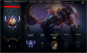 Conta Lol, Diamante 1 -200 Skins, Todos Os Champ - League of Legends