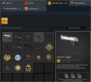 CONTA STEAM CS GO COM MEDALHAS E DIVERSOS JOGOS - Counter Strike