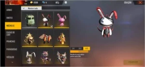 Conta Free Fire lvl64 e Passe de elite Sakura.