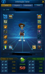 Conta La Dmo End Game - Digimon Masters Online