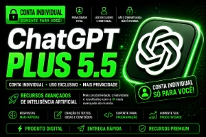 ChatGPT Plus 5.5 | Conta Individual | Garantia de 7 dias - Inteligência Artificial