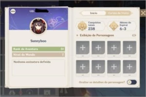 Conta de Genshin Impact  Hu tao+Eula+Keqing+Mona+Jean Ar 51
