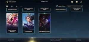 Conta Wild Rift Dima 3. 85 SKINS - League of Legends: Wild Rift LOL WR