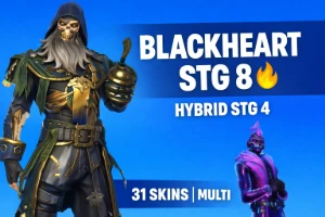 Conta Fortnite Multi | Blackheart STG 8|Hybrid STG 4|31SKINS