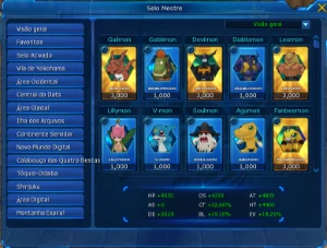 Conta LADMO end game - Digimon Masters Online