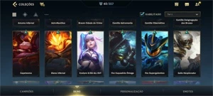 WILD RIFT 62 SKINS+1890WCs; 14K PONTOS COLECIONADOR - League of Legends: Wild Rift LOL WR