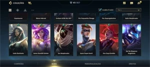 WILD RIFT 62 SKINS+1890WCs; 14K PONTOS COLECIONADOR - League of Legends: Wild Rift LOL WR