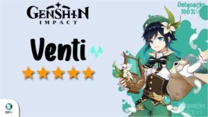 GENSHIN IMPACT CONTA COM VENTI 5⭐ AR5-10 ✨