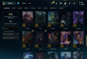 Conta ouro 4 com 50 Champs e 29 Skins - League of Legends LOL